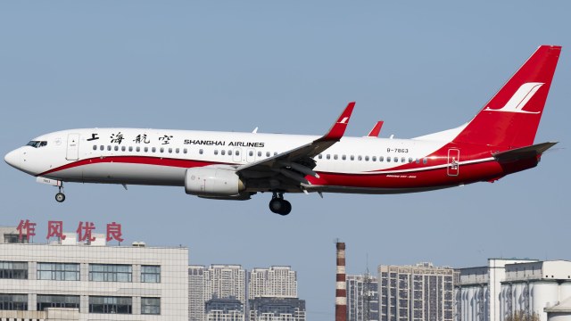 上海航空 B737-89P(WL)